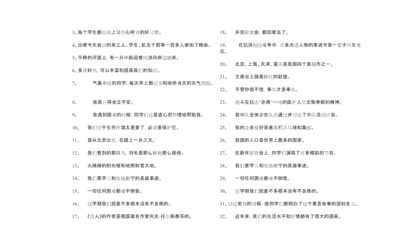 2019-2020年六年级语文修改病句练习大全.doc_第2页