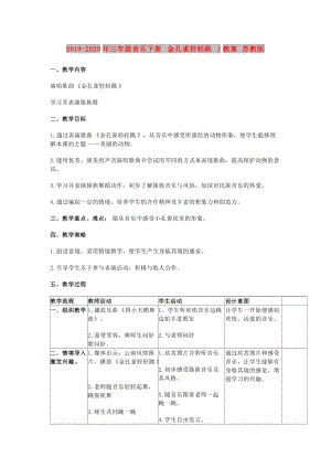 2019-2020年三年級(jí)音樂下冊(cè) 金孔雀輕輕跳 1教案 蘇教版.doc