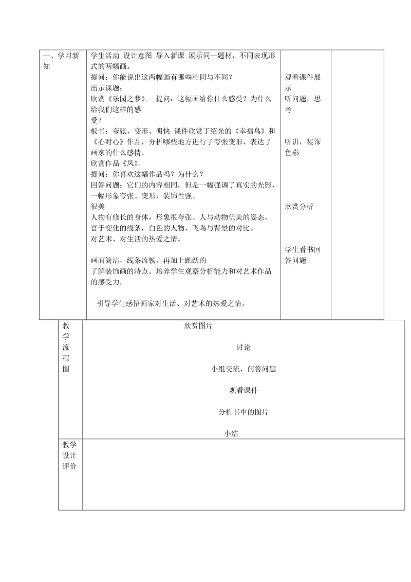 2019年(春)六年级美术下册 第5课《装饰画》教案 人美版.doc_第2页