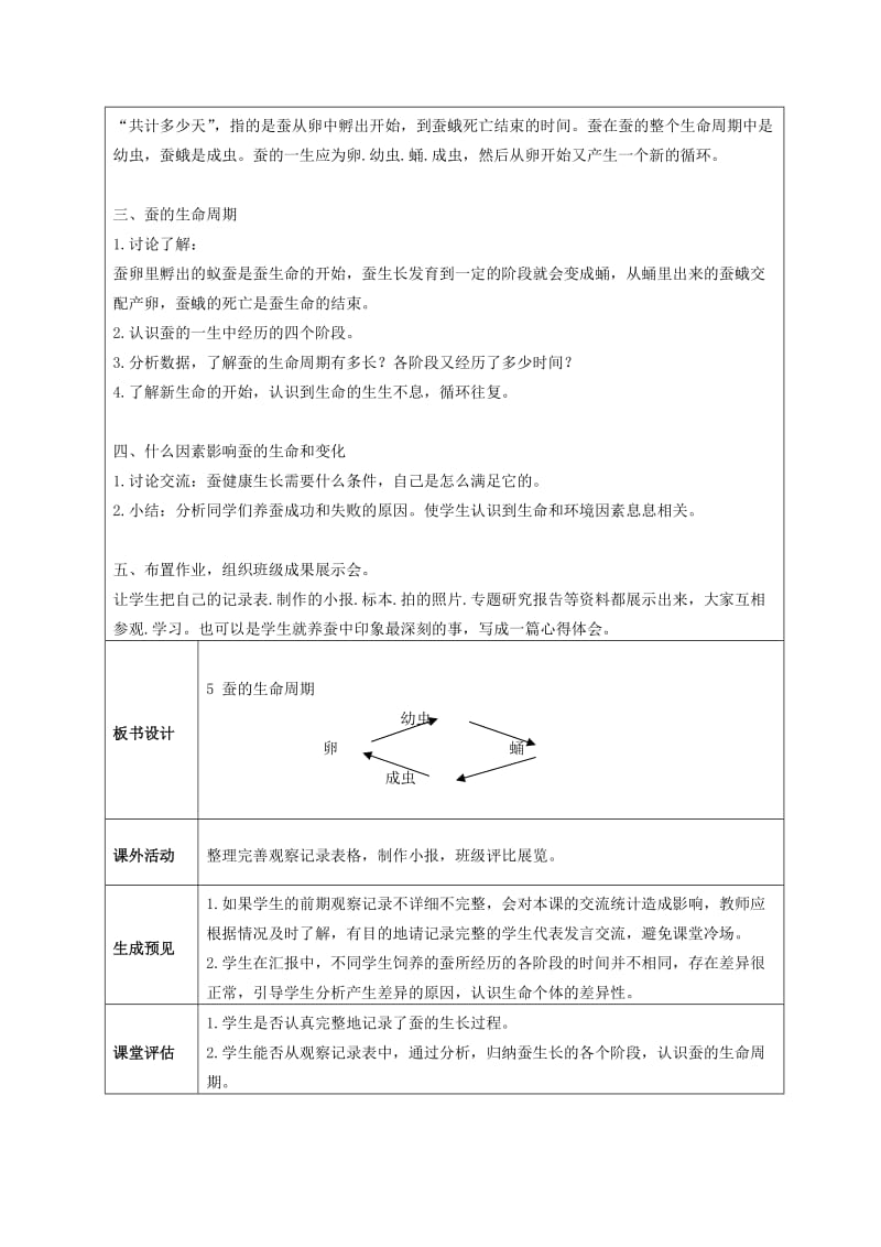 2019-2020年三年级科学下册 蚕的生命周期 4教案 教科版.doc_第3页