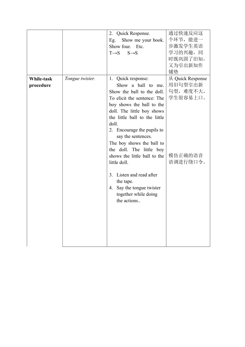 2019-2020年（沪教牛津版）一年级英语上册教案 Unit 8 第三课时.doc_第2页