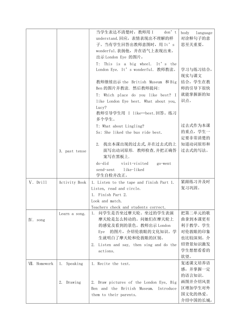 2019-2020年五年级英语上册 Module3 unit1(1)教案 外研版.doc_第2页