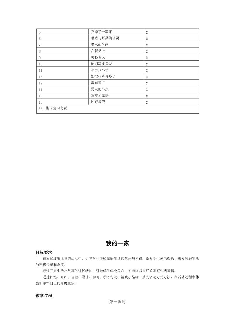 2019-2020年苏教版一年级下册《品德与生活》全册优秀教案计划.doc_第2页