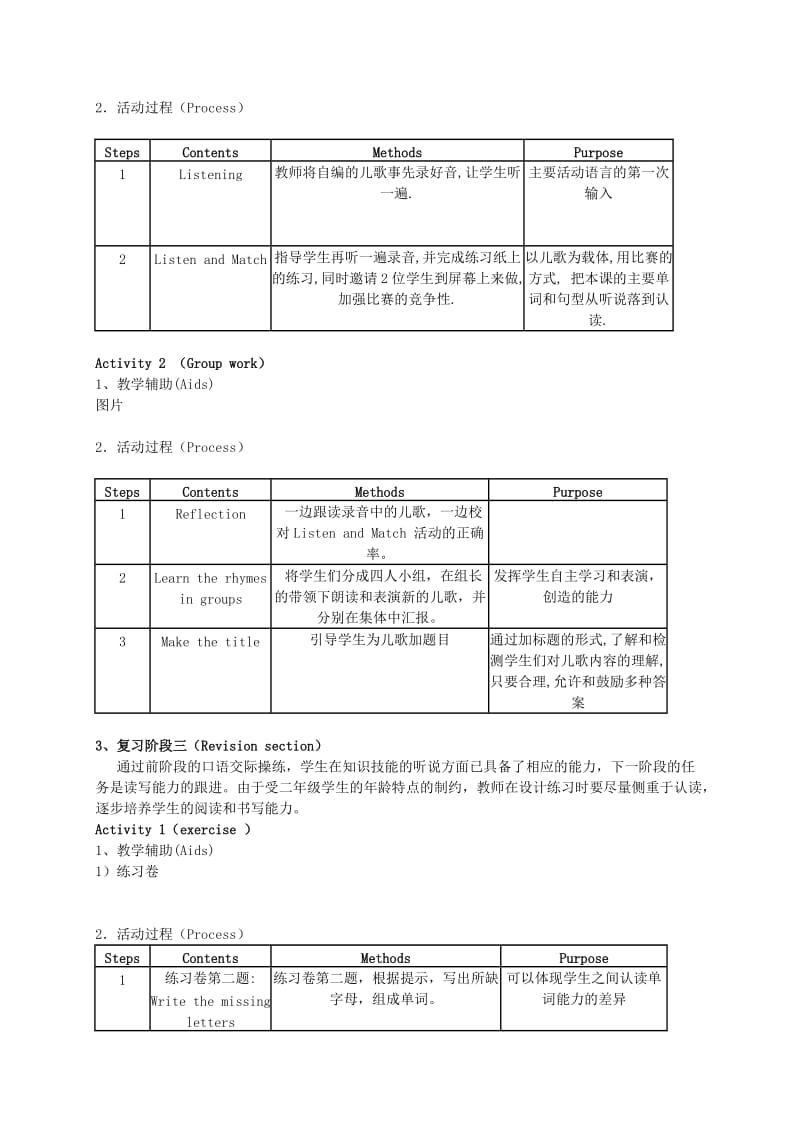 2019-2020年二年级英语上册 Unit 7 Weather 第六课时教案 沪教牛津版.doc_第3页