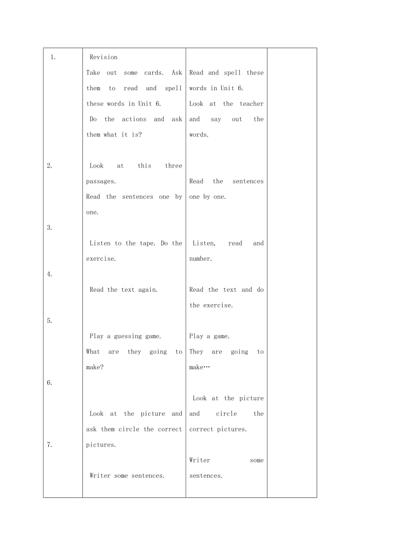 2019-2020年五年级英语上册 unit6 Lesson35-36教案 人教新起点.doc_第3页