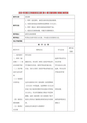 2019年(秋)二年級(jí)音樂上冊(cè) 第5課《窗花舞》教案 湘藝版.doc