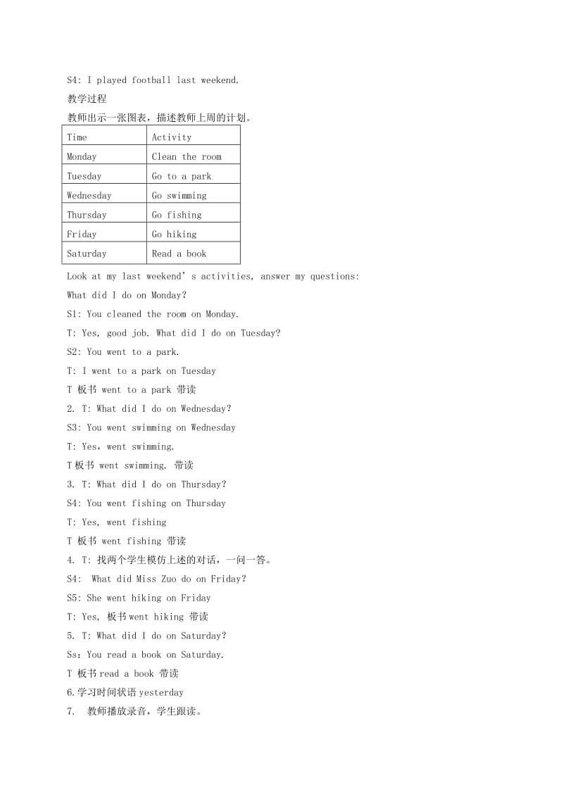 2019-2020年六年级英语下册 Unit 3(4)教案 人教PEP.doc_第2页