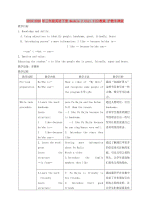 2019-2020年三年級英語下冊 Module 2 Unit 3(3)教案 滬教牛津版.doc