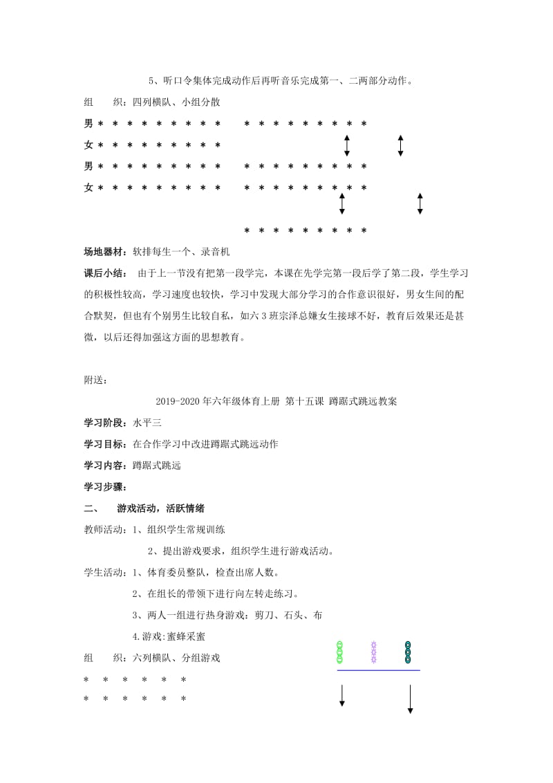 2019-2020年六年级体育上册 第十二课 韵律球操教案.doc_第2页