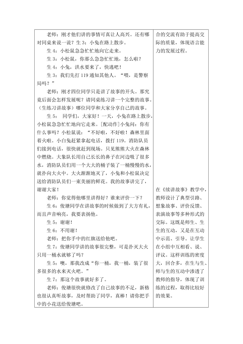 2019-2020年人教版语文一年级下册语文园地四口语交际《续讲故事》公开课教学实录.doc_第3页