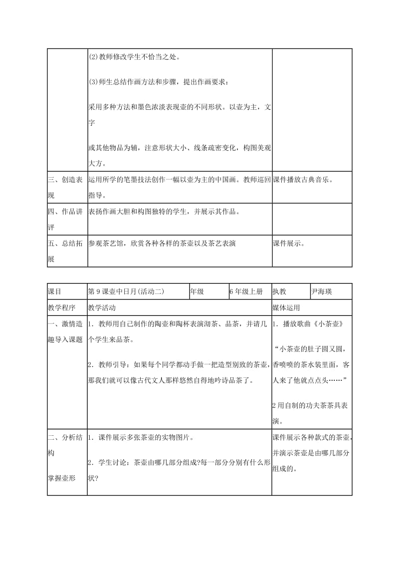 2019-2020年六年级美术上册 壶中日月教案 湘美版.doc_第2页