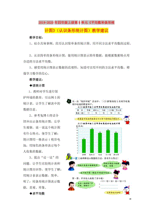 2019-2020年四年級上冊第8單元《平均數(shù)和條形統(tǒng)計圖》（認(rèn)識條形統(tǒng)計圖）教學(xué)建議.doc