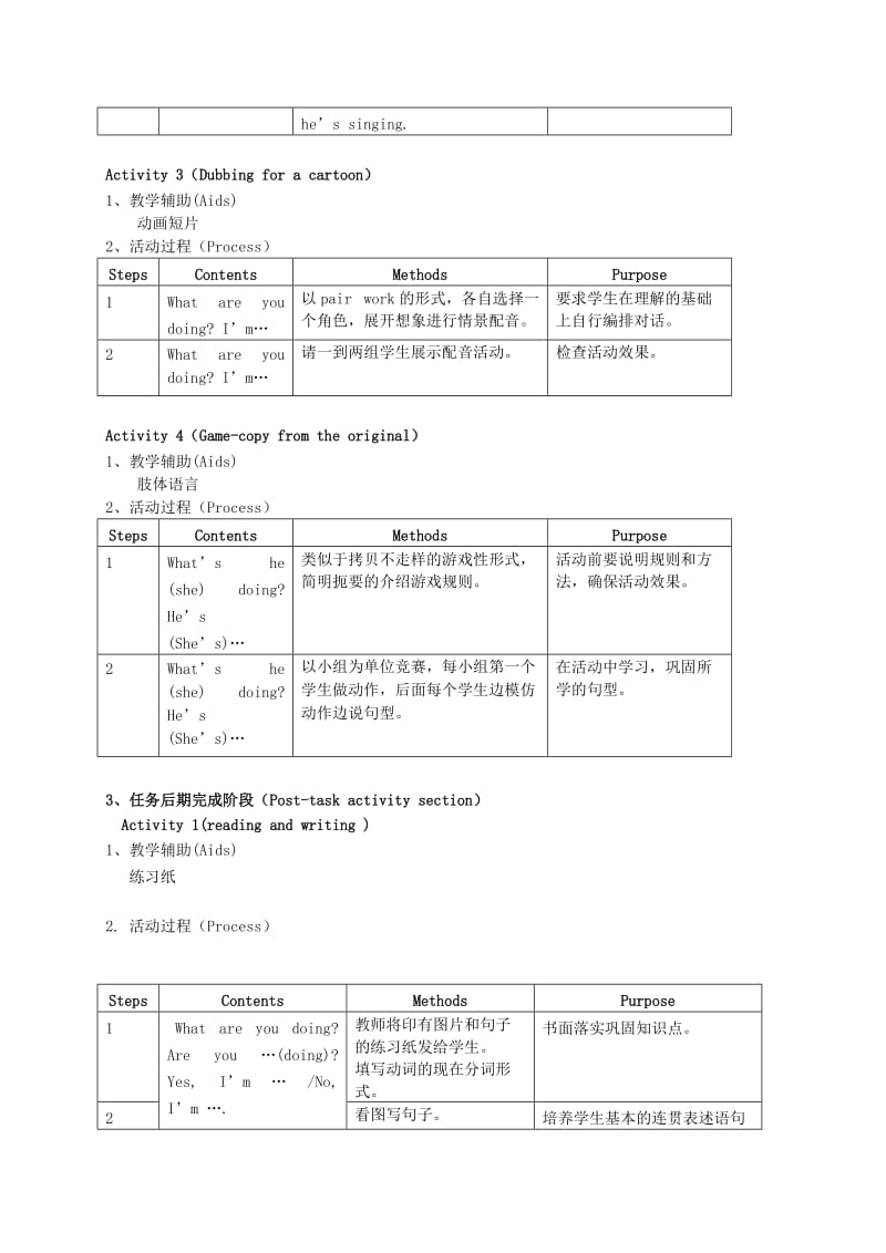 2019-2020年四年级英语下册 Module1 Unit1 第三课教案 沪教牛津版.doc_第3页