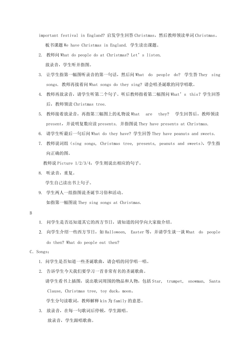 2019-2020年三年级英语下册 Module7 unit2（1）教案 外研版.doc_第2页