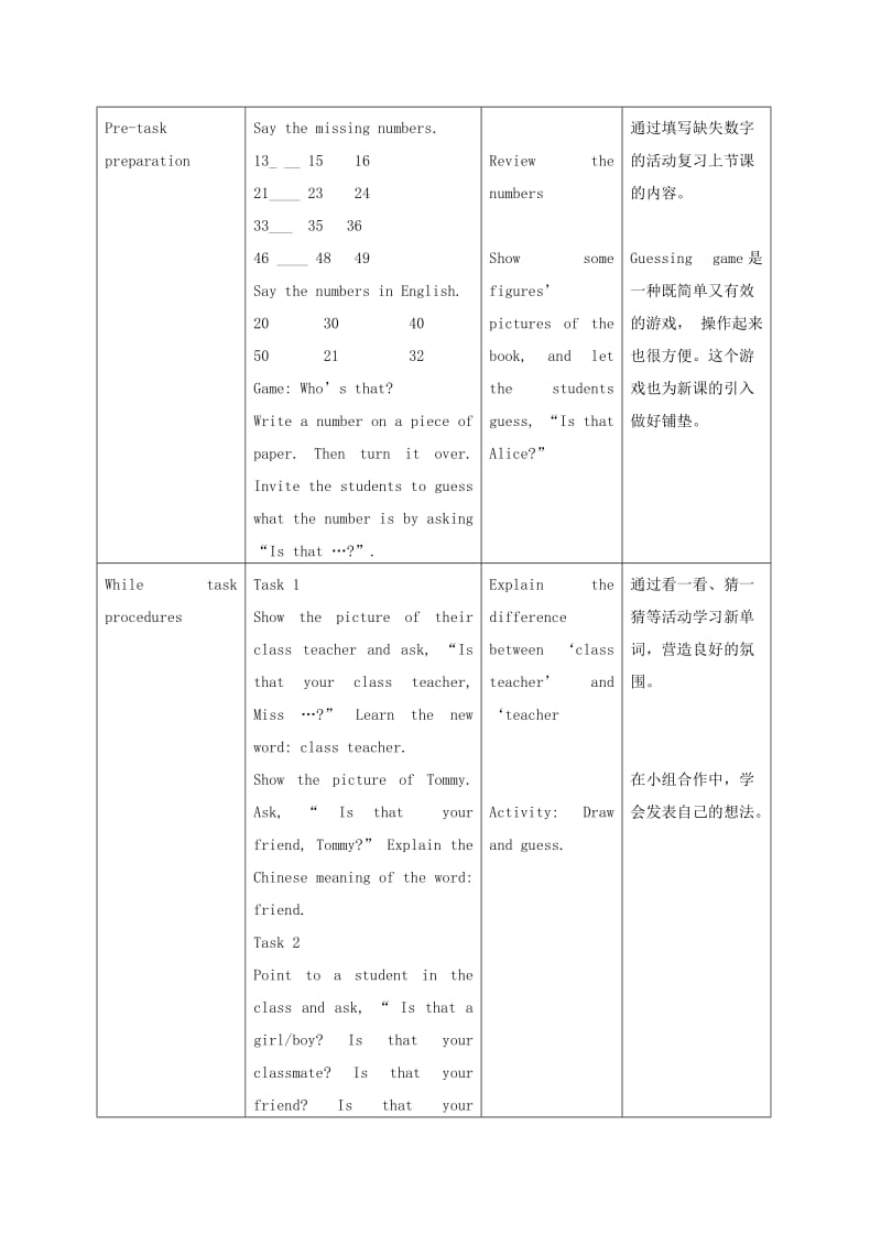 2019-2020年二年级英语下册 Unit 3(1)教案 新世纪版.doc_第2页