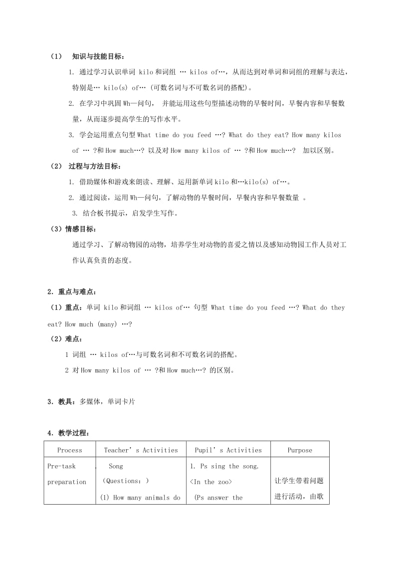 2019-2020年五年级英语下册 Module2 unit1(4)教案 外研版.doc_第3页