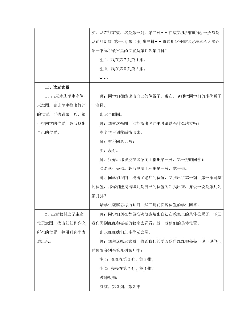 2019年六年级下册第2单元《用数对表示位置》（例1）教学设计.doc_第2页