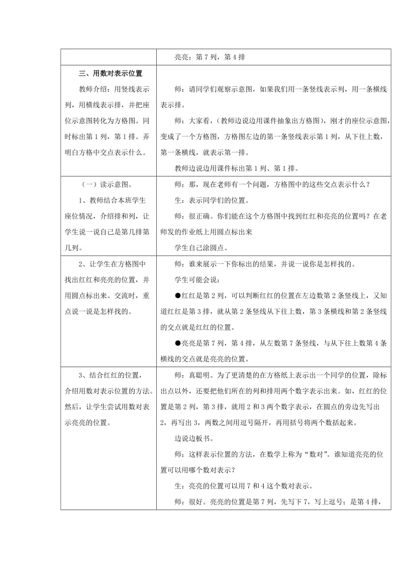 2019年六年级下册第2单元《用数对表示位置》（例1）教学设计.doc_第3页