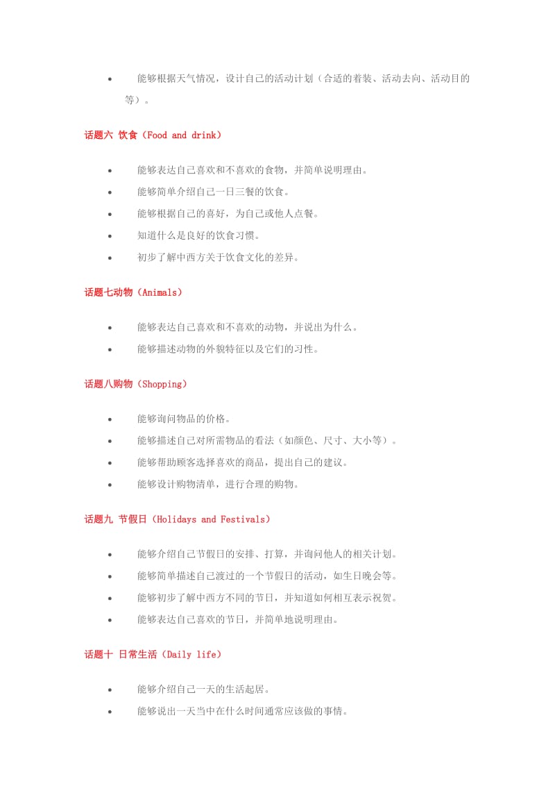 2019年小升初英语口语的十二个基本话题.doc_第2页