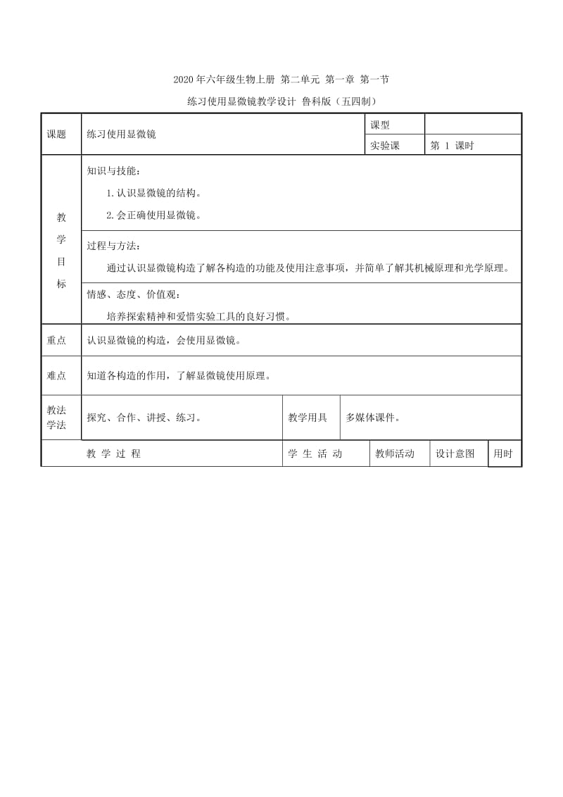 2020年六年级生物上册 第一单元 第二章 生物圈是所有生物的家课标分析 鲁科版（五四制）.doc_第3页