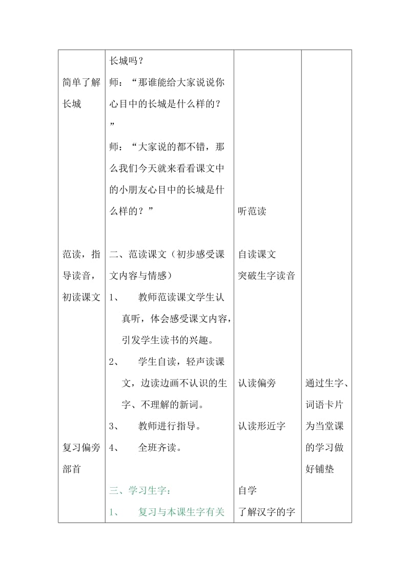 2019秋北京版语文二上《游八达岭长城》word教案.doc_第2页