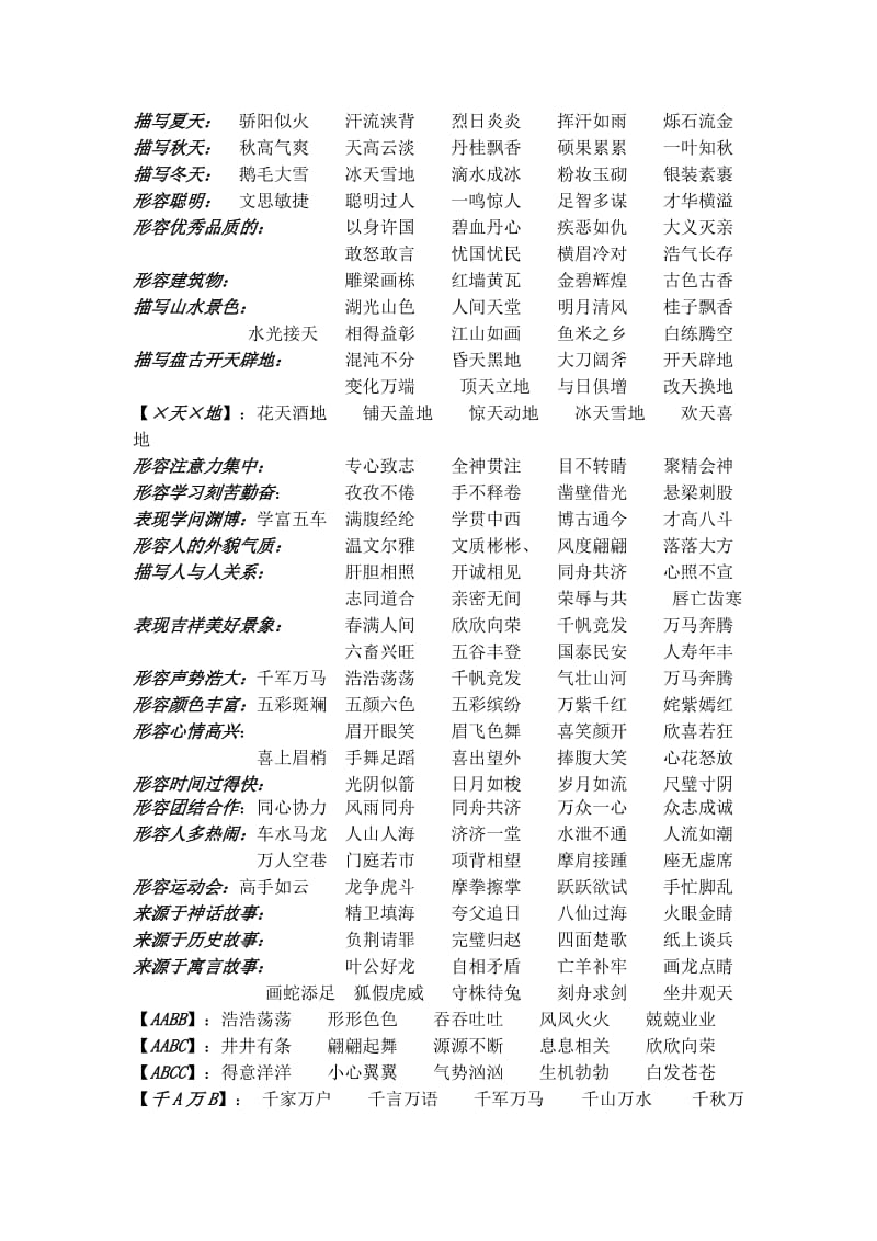 2019年小学四年级语文期末复习积累材料.doc_第3页