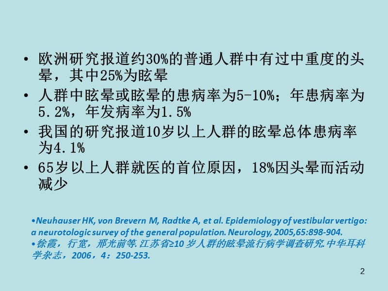 眩晕头晕头昏诊疗思路ppt课件_第2页