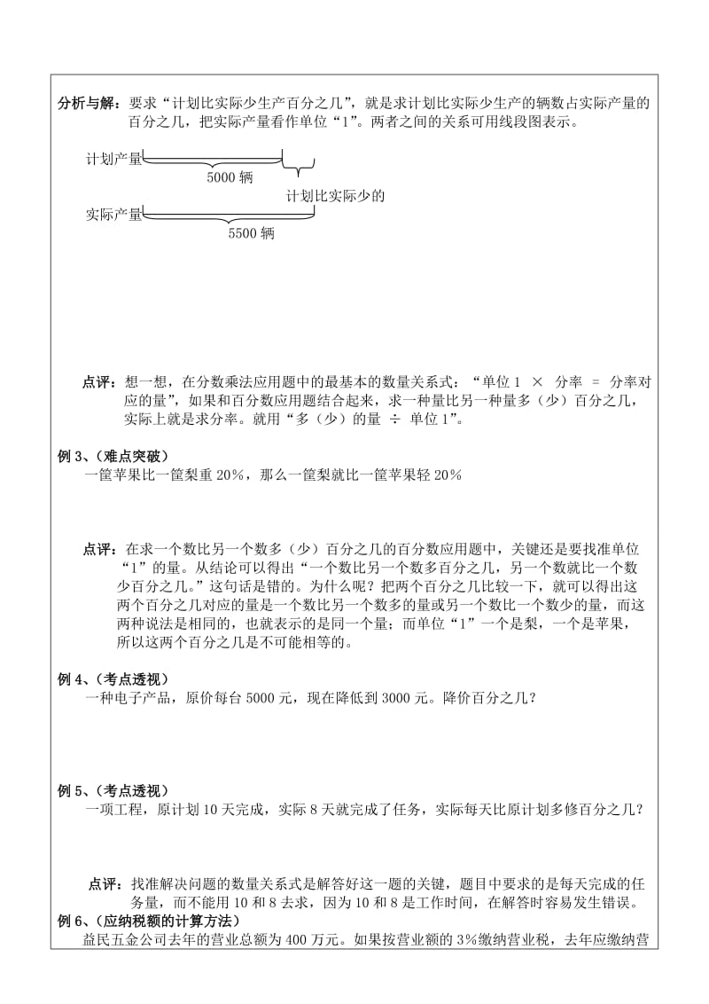 2019年六年级数学求一个数比另一个数多或少百分之几.doc_第2页