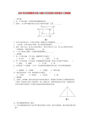 2019年六年級數(shù)學(xué)上冊 《截一個幾何體》同步練習(xí)1 魯教版.doc