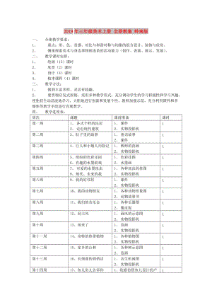 2019年三年級(jí)美術(shù)上冊(cè) 全冊(cè)教案 嶺南版.doc