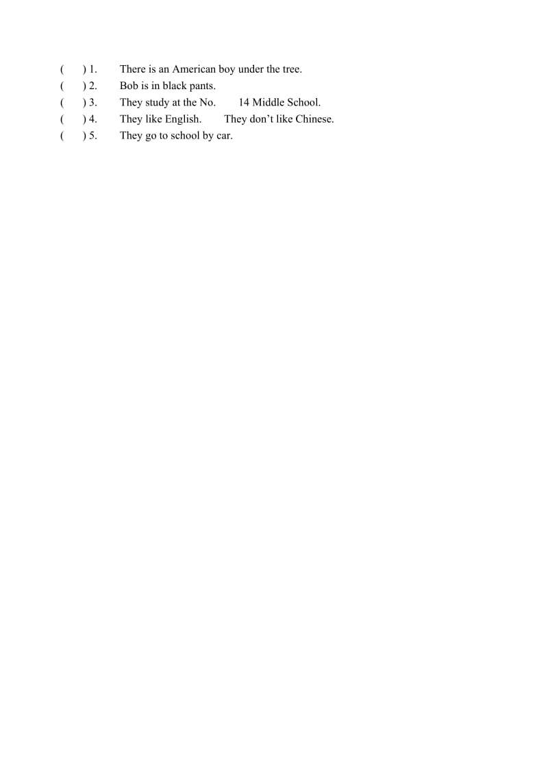 2019年小学英语六年级上册第二单元测试题(I) (I).doc_第3页