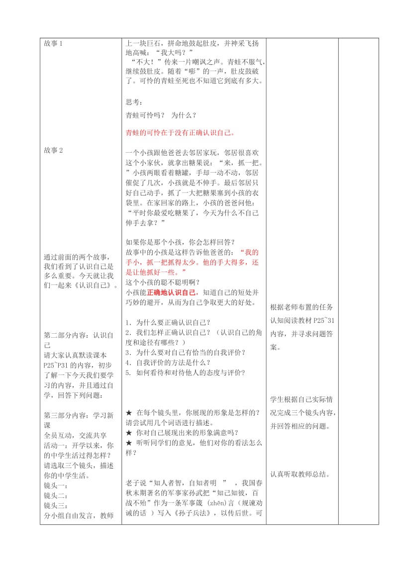 2020年六年级道德与法治全册第一单元成长的节拍第三课发现自己第2框认识自己教案新人教版五四制.doc_第2页