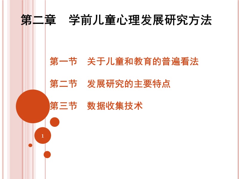 学前儿童发展心理学第二章学前儿童心理发展研究方法ppt课件_第1页