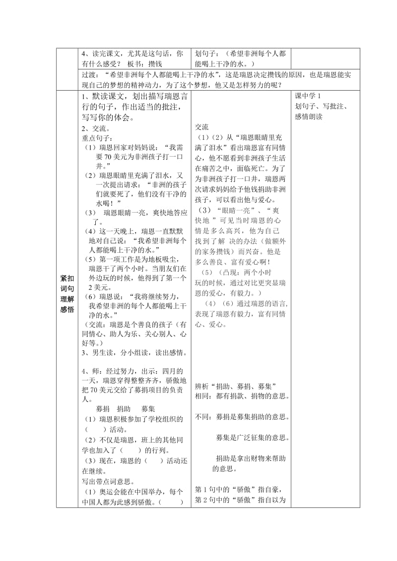 2019秋沪教版语文五上《瑞恩的井》word教学设计.doc_第2页