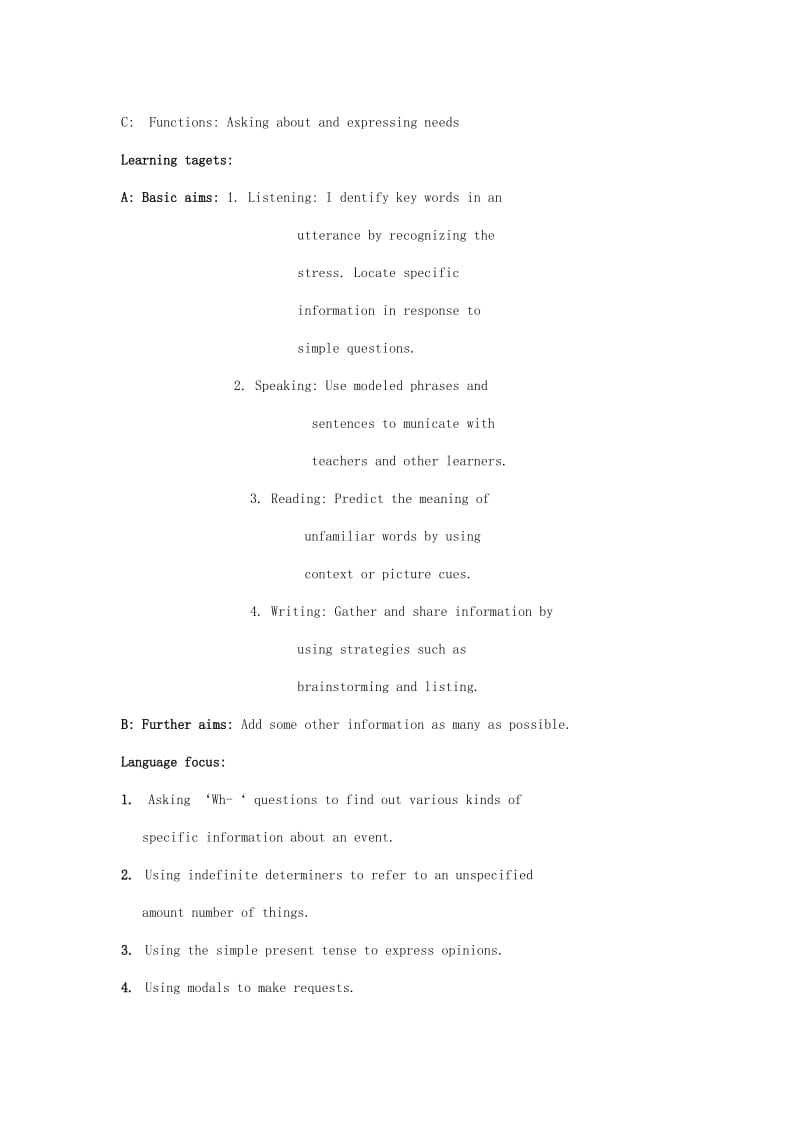 2019年五年级英语上册 Module 1Unit 2 This is what I want（period3）教案 沪教牛津版.doc_第3页