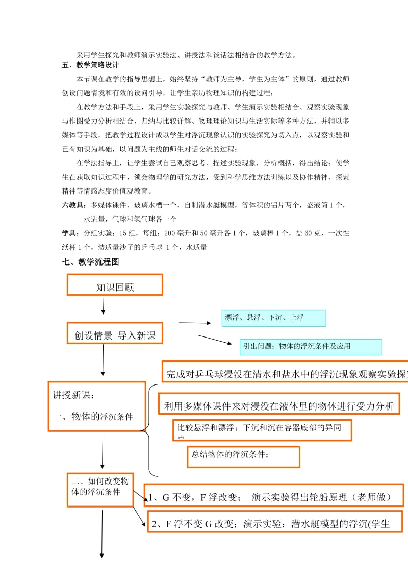 2019秋上海教育版生物六上4.4《物体的沉浮》word教学设计.doc_第2页