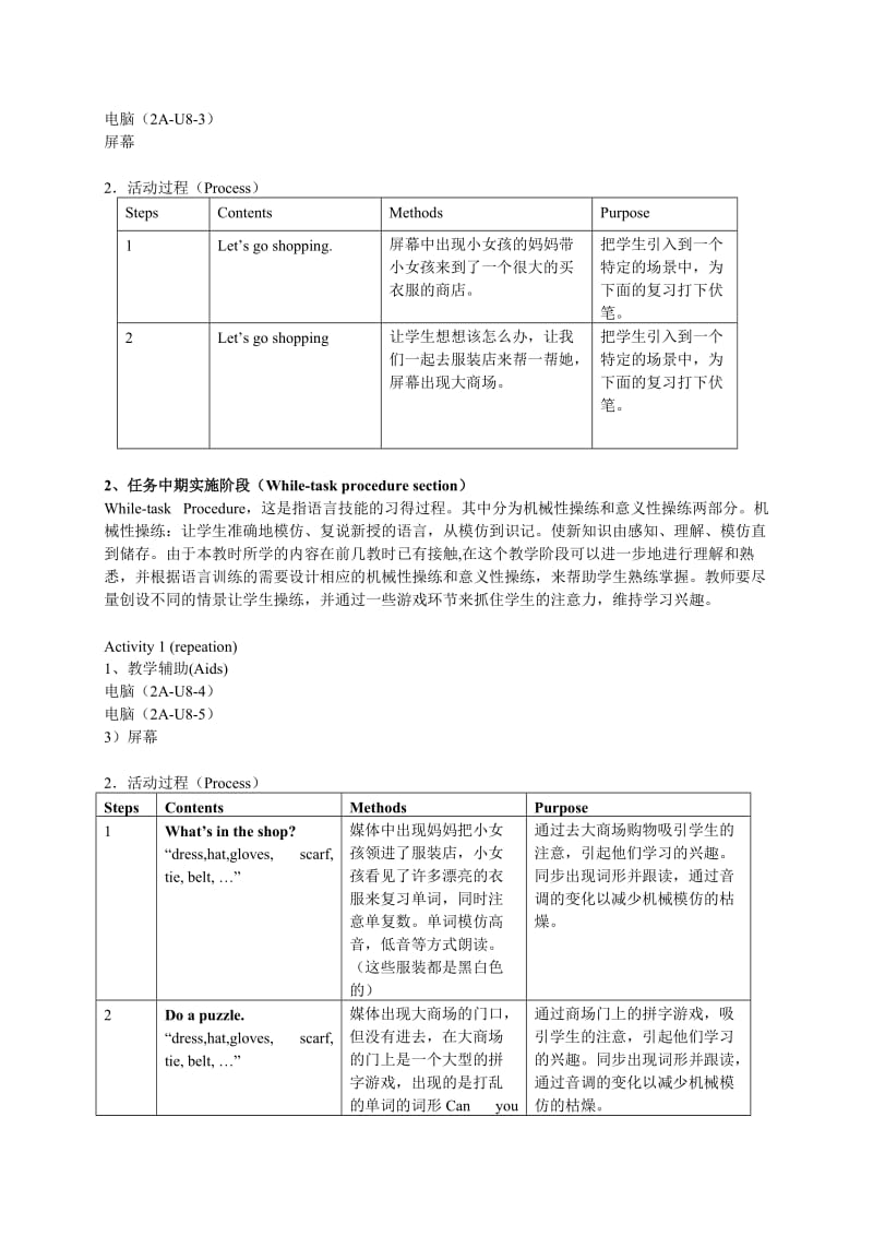 2019年二年级英语教案 沪教版牛津英语2A Unit 8 Clothes 5.doc_第2页