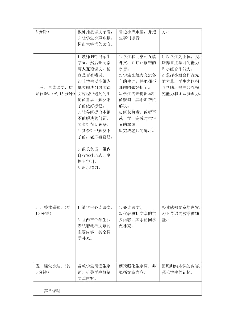 2020年四年级语文上册 21.一块神奇的石头（1）教案 语文S版.doc_第2页