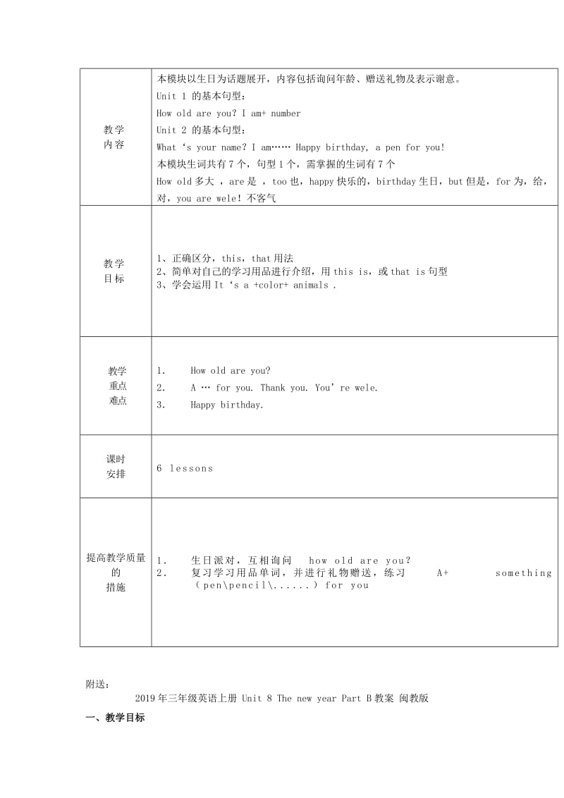 2019年三年级英语上册 Unit 7 Numbers教案1 鲁科版.doc_第2页