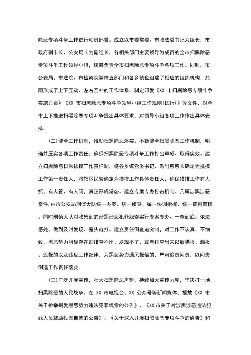 扫黑除恶专项整治活动总结16篇_第3页