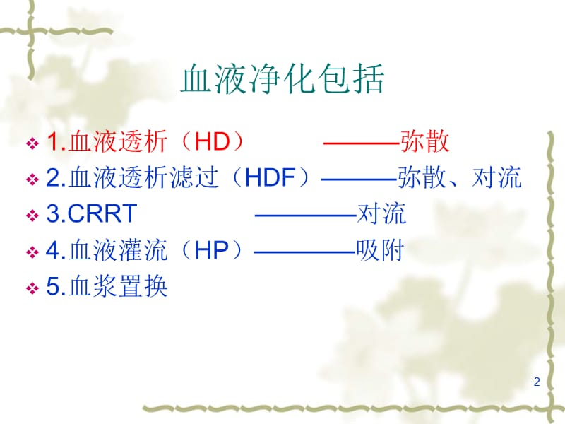 血液净化的适应症及禁忌症ppt课件_第2页