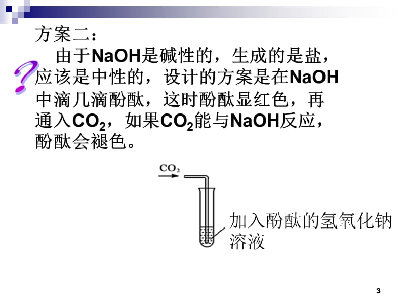 验证二氧化碳与氢氧化钠反应的实验设计ppt课件_第3页