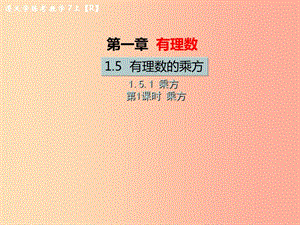 2019年七年級數(shù)學(xué)上冊 第一章 有理數(shù) 1.5 有理數(shù)的乘方 1.5.1 乘方 第1課時 乘方習(xí)題課件 新人教版.ppt