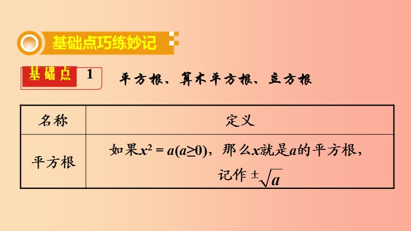 2019中考数学复习 第2课时 数的开方与二次根式课件.ppt_第2页