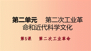 2019九年級歷史下冊 第二單元 第二次工業(yè)革命和近代科學(xué)文化 第5課 第二次工業(yè)革命導(dǎo)學(xué)課件 新人教版.ppt