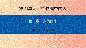 2019年七年級(jí)生物下冊(cè) 第四單元 第一章 第二節(jié) 人的生殖課件 新人教版.ppt