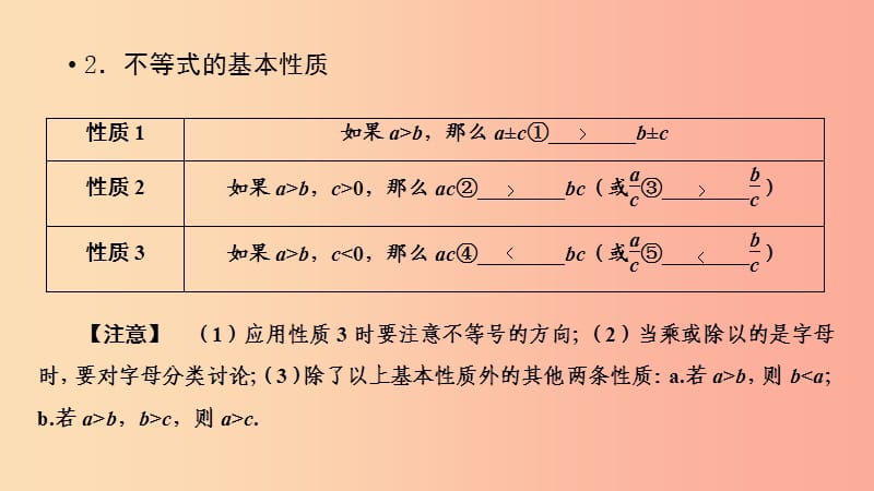 2019中考数学总复习 第一部分 教材同步复习 第二章 方程（组）与不等式（组）第8讲 一元一次不等式（组）课件.ppt_第3页