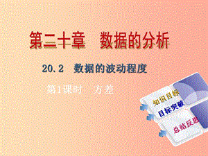 2019年春八年級數(shù)學下冊 第二十章 數(shù)據(jù)的分析 20.2 數(shù)據(jù)的波動程度 第1課時 方差導學課件 新人教版.ppt