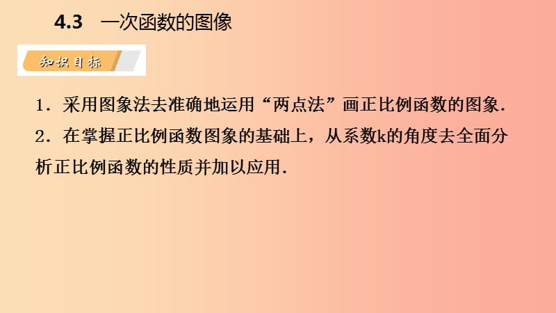 2019年春八年级数学下册第4章一次函数4.3一次函数的图象第1课时正比例函数的图象和性质课件新版湘教版.ppt_第3页