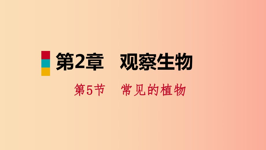 2019年秋七年級科學上冊 第2章 觀察生物 第5節(jié) 常見的植物 2.5.2 孢子植物和植物的分類課件 浙教版.ppt_第1頁